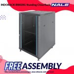 INDORACK IR8020G Standing Close Rack 20U 800mm Depth Glass Door