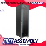 INDORACK IR8042G Standing Close Rack 42U 800mm Depth Glass Door