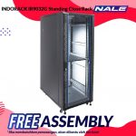 INDORACK IR9032G Standing Close Rack 32U 900mm Depth Glass Door
