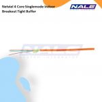 Netviel 4 Core Singlemode Indoor Breakout Tight Buffer, 9/125um, Yellow (LSZH)(NVL-BOTB-SM1-004)