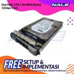 Dell HDD 1TB 7.2K RPM NLSAS 12Gbps 512n