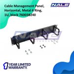 Cable Management Panel Horizontal Metal 4 Ring 1U Black (760038240) - Gambar 2