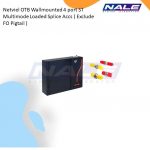 Netviel OTB Wallmounted 4 port ST Multimode Loaded Splice Accs ( Exclude FO Pigtail ) (NVL-OTB-WM-24/4-MM-ST-S)