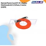 Netviel Patch Cord ST-ST, Duplex Multimode 62.5/125um, 3 meter (LSZH) (NVL-DPMM1-ST-ST-003)