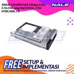 300GB 15K RPM SAS 12Gbps 512n 2.5in Hot-plug Hard Drive, 3.5in HYBCARR, CK