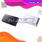 Prolink 4-in-1 Powered USB3.0 Hub/Quick and Notebook Adapter Combo (PUH501-NB)