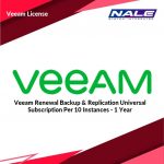 Veeam Renewal Backup & Replication Universal Subscription Per 10 Instances - 1 Year