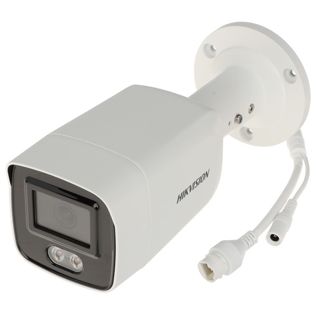HikVision 2 MP ColorVu Fixed Mini Bullet Network Camera Built-in Microphone (DS-2CD2027G2-LU)