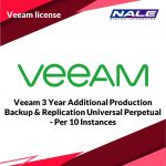 Veeam 3 Year Additional Production Backup & Replication Universal Perpetual - Per 10 Instances