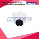 Dahua 5MP Full-color HDCVI Quick-to-install Eyeball Camera (DH-HAC-HDW1509TLQP-A-LED)
