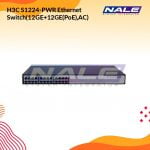 H3C S1224-PWR Ethernet Switch(12GE+12GE(PoE),AC)