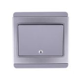 SAKLAR SINGLE SCHNEIDER NEO E3031H1_EBGS 1G 1W BLUE LED GREY SILVER