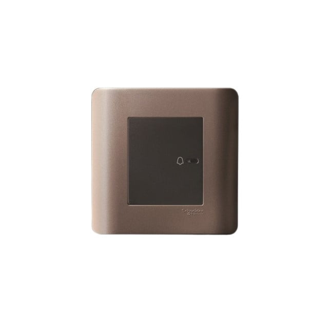 SAKLAR BELL ZENCELO E8431BP1_SZ BELL SWITCH SILVER BRONZE SCHNEIDER