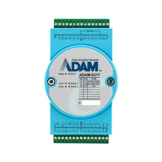 Advantech 8Relay(SSR)/14DI/6DO IoT Modbus/OPC UA Ethernet Remote I/O (ADAM-6360D-A1)