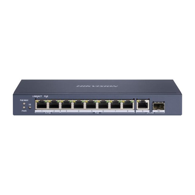Hikvision 8 Port Gigabit Unmanaged POE Switch (DS-3E0510HP-E)