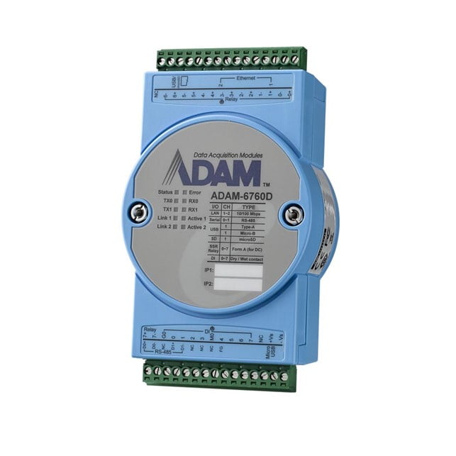 ADVANTECH ADAM Intelligent I/O Gateway w/ SSR relay, EdgeLink