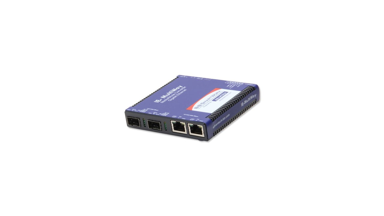 Advantech Managed Hardened Media Converter, 1000Mbps, 2xSFP (also known as IE-Multiway 854-11121) (IMC-574I-SFP)
