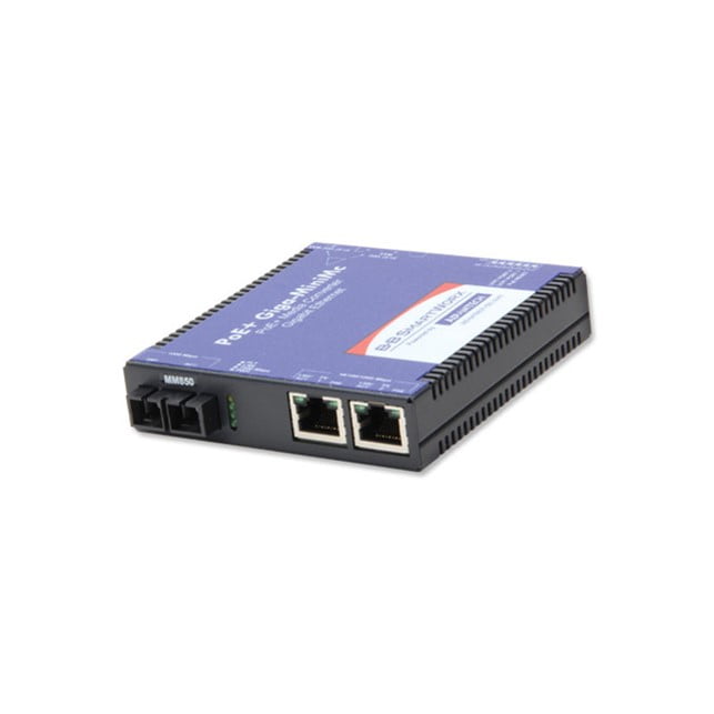 Advantech IMC-390-MM-US Mini PoE+ Media Converter, 1000Mbps, Multimode 850nm, 550m, SC, AC adapter (also known as MiniMc 857-11912)