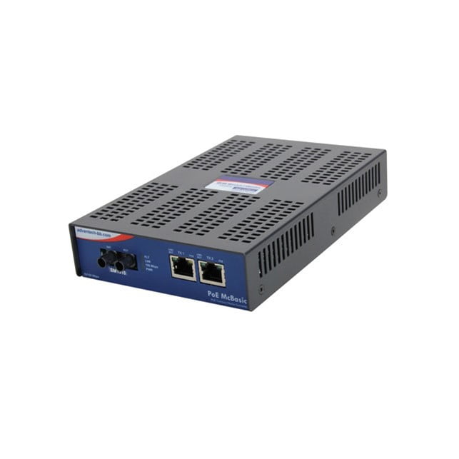 Advantech IMC-480-M8ST Standalone PoE Media Converter, 100Mbps, Multimode 850nm, 2km, ST
