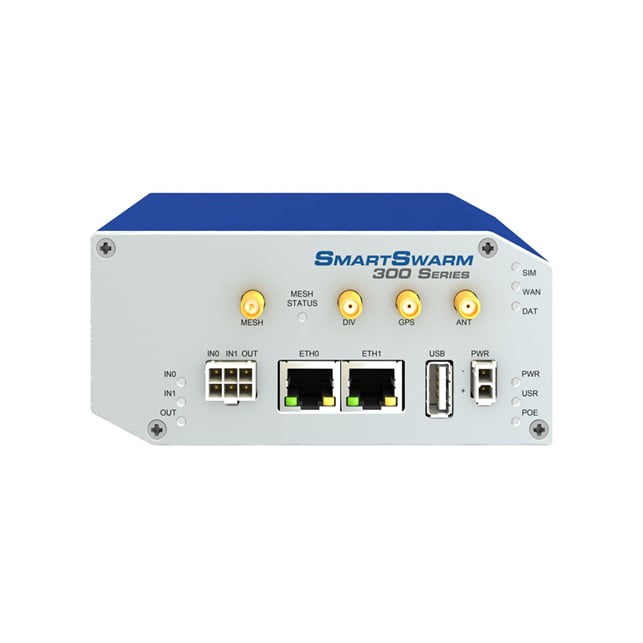 Advantech SmartSwarm 342 Gateway - 2 Ethernet, LTE-EMEA, Dust, International Power Supply (BB-SG30300525-42)