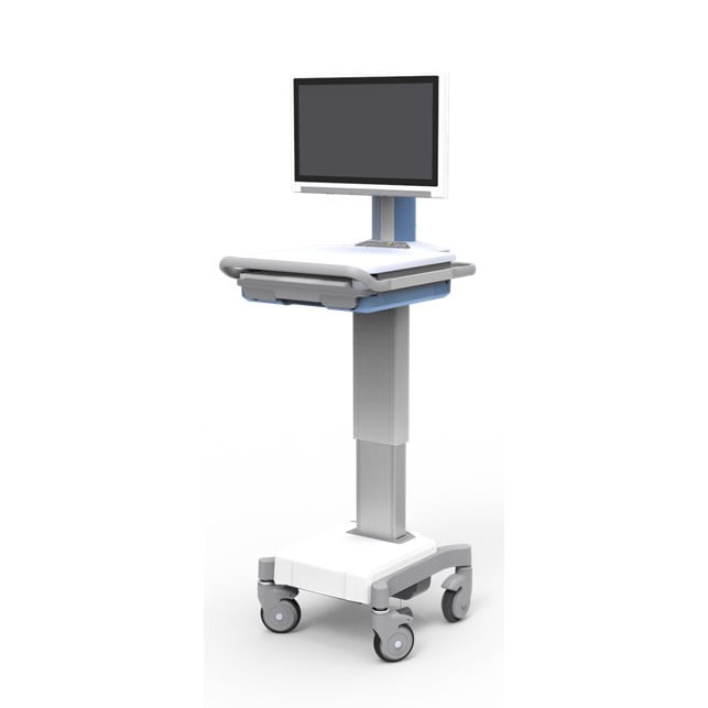 Advantech Medical Cart, Battery Powered with Motorized Adjustable Height (AMIS-50E-1M1K2NE-C)