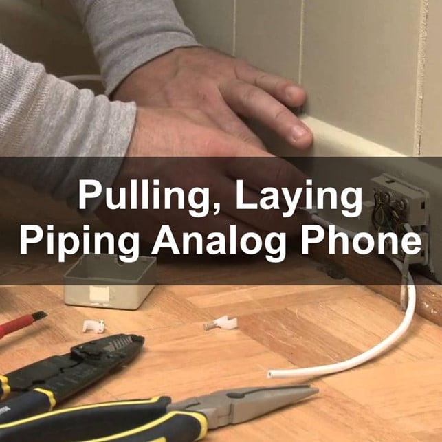 Pulling, Laying, Piping Phone analog Cable ( Per Node )