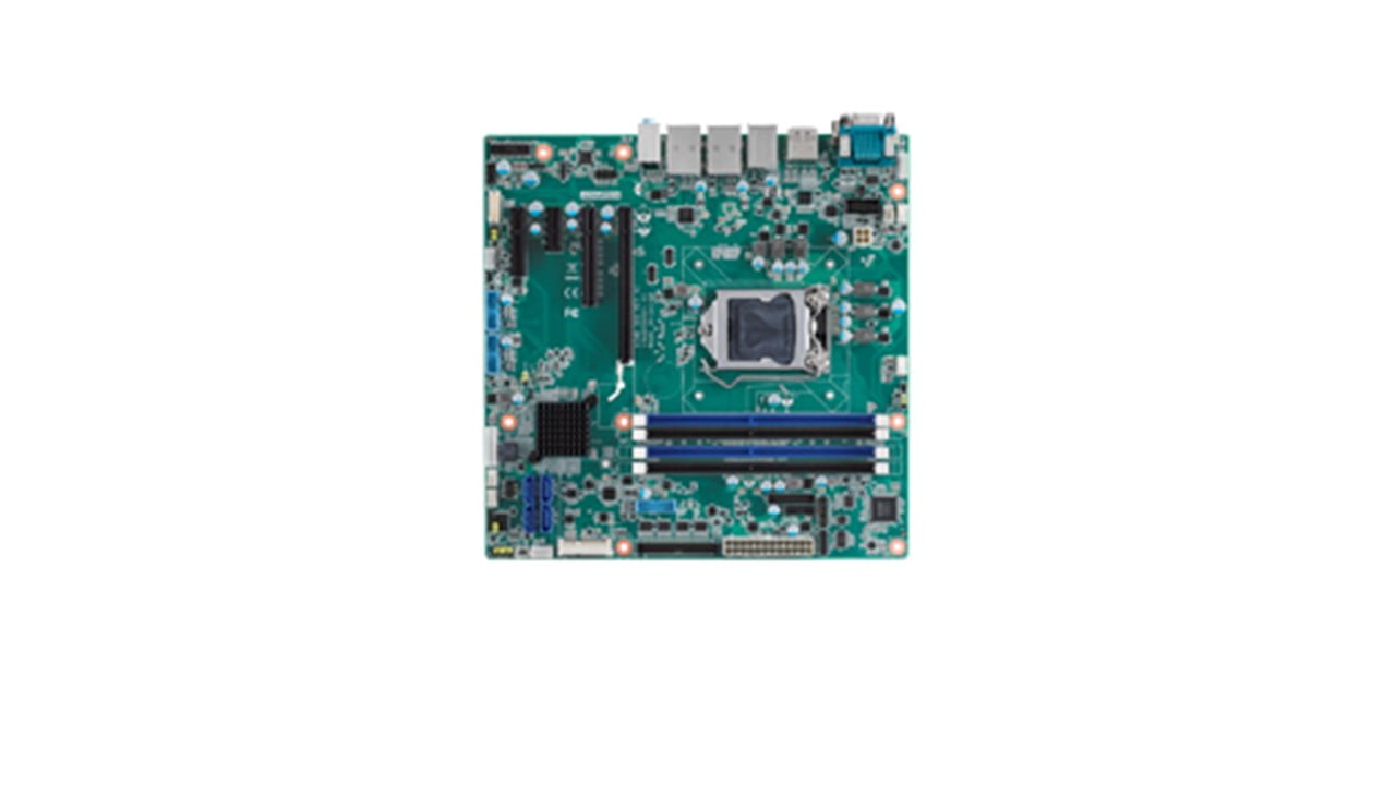 Advantech Intel® Xeon® E3/ Core™ i7/i5/i3 LGA1151 MicroATX with DVI-D/HDMI/DP++/eDP/VGA, 6 COM, Dual LAN, SATA III, 12 USB3.0 (AIMB-585QG2-00A1E)