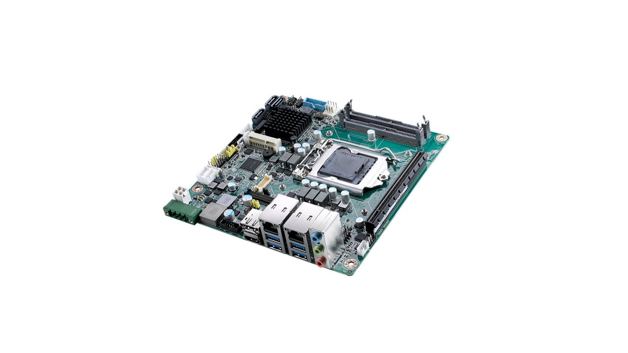 Advantech Mini-ITX Embedded Motherboard Supporting Intel® Core™ i7/i5/i3, VGA/DP++/HDMI 2.0, LVDS, 2 COM, 1 GbE, 1 M.2 (AIMB-275L-00A2E)