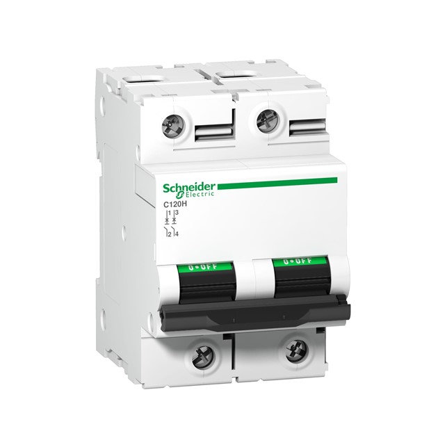 Schneider C120H - circuit breaker - 2P - 100A - C curve