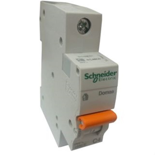 Schneider Miniature circuit breaker, Domae, 1P, 63 A, C Curve, 6000 A