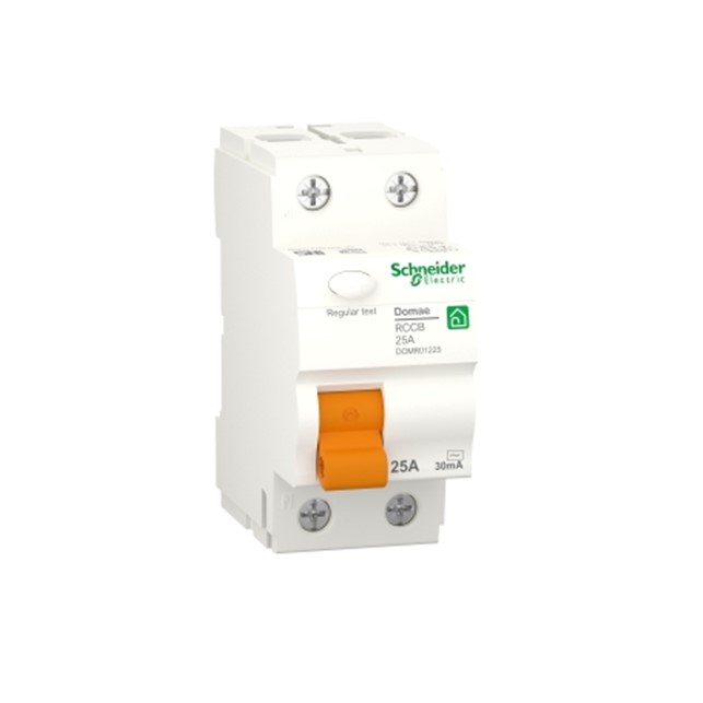 Schneider Residual current circuit breaker, Domae, 2P, 63 A, AC type, 30 mA