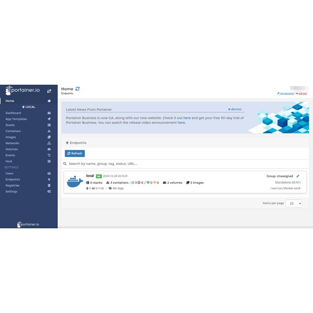 Jasa Konfigurasi Portainer UI Container Per Device