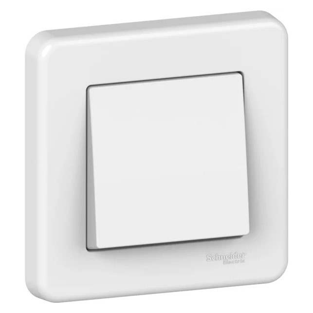 Saklar Schneider Leona - intermediate - 10AX lift terminals - white [LNA0500321]