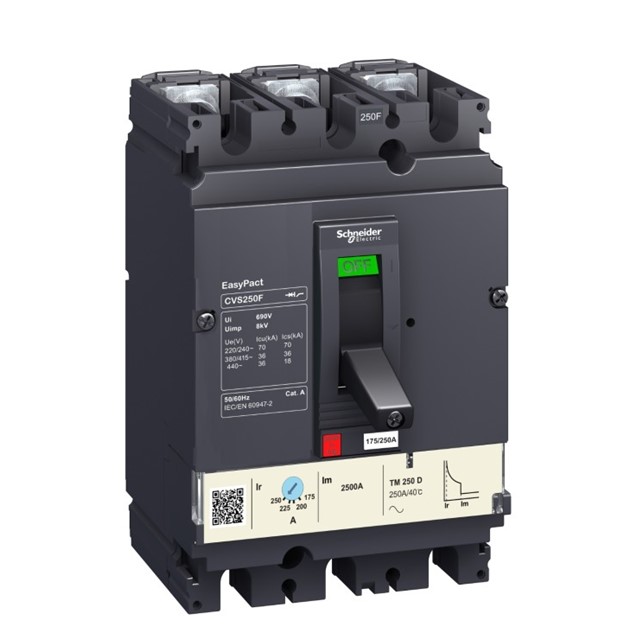 Easypact CVS - CVS100F TM50D circuit breaker - 3P/3d