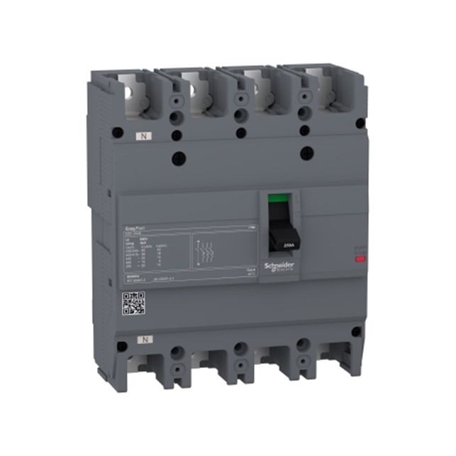 circuit breaker Easypact EZC250H - TMD - 250 A - 4 poles 3d