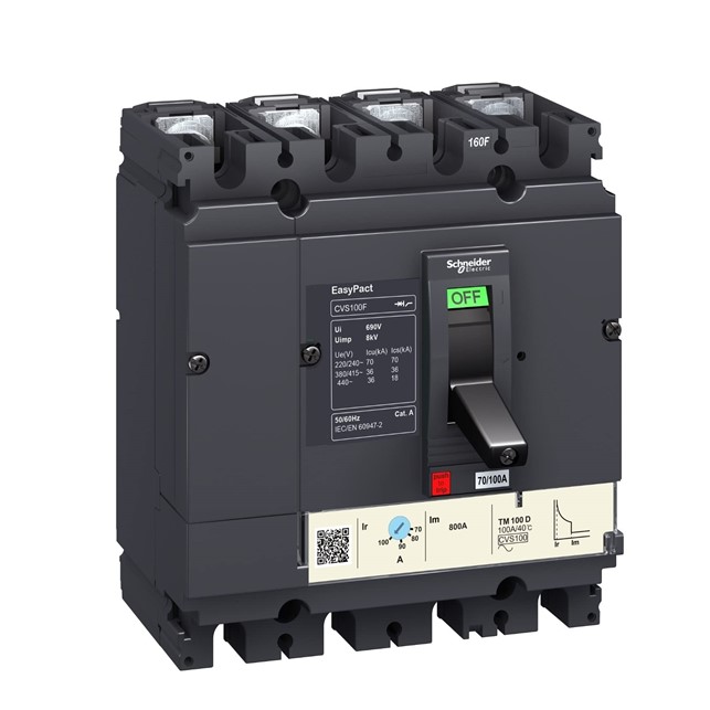 Easypact CVS - CVS160F TM125D circuit breaker - 4P/3d