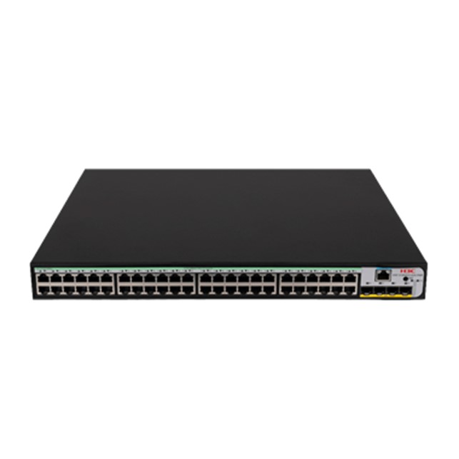 H3C S1850V2-28X-HPWR L2 Ethernet Switch with 24*10/100/1000BASE-T PoE+ Ports (AC 370W) and 4*1G/10G BASE-X SFP Plus Ports,(AC)