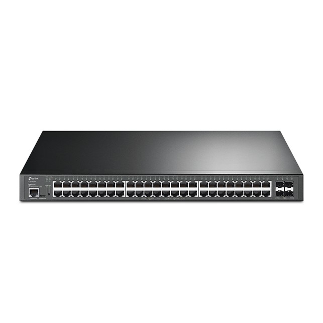TP-Link JetStream 48-Port Gigabit and 4-Port 10GE SFP+ L2+ Managed Switch with 48-Port PoE+ (TL-SG3452XP)