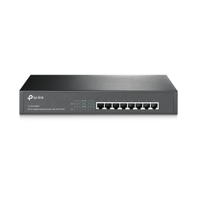 TP-Link 8-Port Gigabit Desktop/Rackmount Switch with 8-Port PoE+ ( TL-SG1008PE)