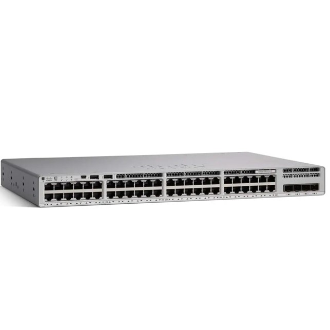 Cisco Catalyst 9300 48-port fixed uplinks PoE+, 4X1G uplinks, Network Advantage (C9300L-48P-4G-A)