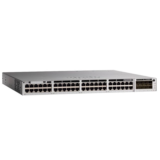 Cisco Catalyst 9300 48-port fixed uplinks Full PoE+, 4X1G uplinks, Network Essentials (C9300L-48PF-4G-E)