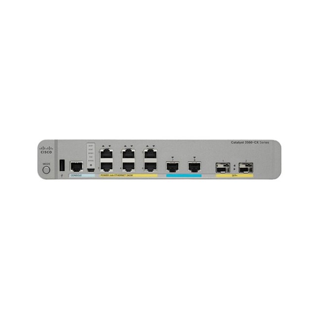 Cisco Catalyst 3560-CX 2 x mGig, 6 x 1G PoE, IP Base (WS-C3560CX-8XPD-S)