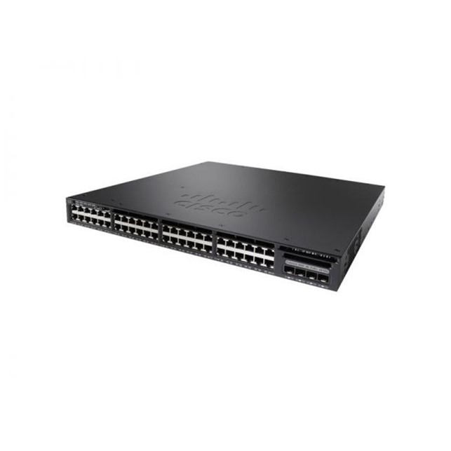 Cisco Catalyst 3650 48 Port PoE 4x10G Uplink IP Base (WS-C3650-48PQ-S)