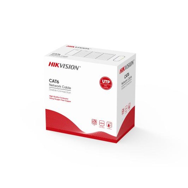 HikVision DS-1LN6UZC0 CAT6 U/UTP Network Cable (Solid Copper, 0.5mm)