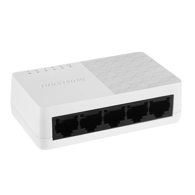 HikVision 5-Port Fast Ethernet Plastic Switch (DS-3E0105D-O)