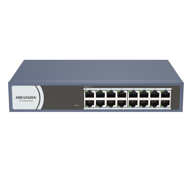 HikVision 16-Port Fast Ethernet Switch (DS-3E0116R-O)