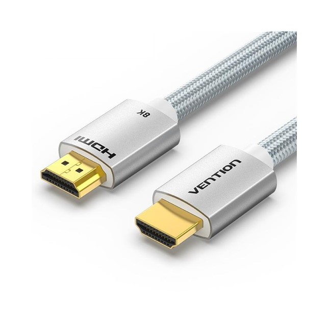 Vention HDMI Male to Male Cable 8K 3M Silver Aluminum Alloy Type (ALCII)