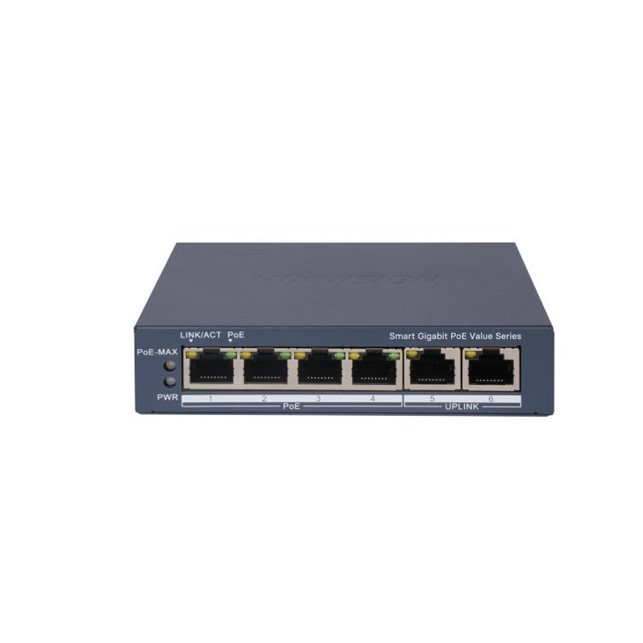 HikVision 4 Port Gigabit Smart POE Switch (DS-3E1506P-EI/M)