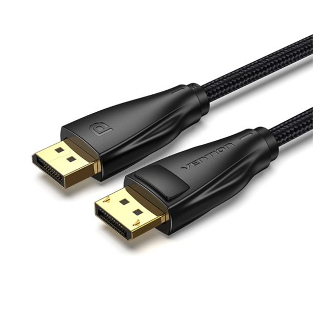 Vention Cotton Braided DP Male to Male Cable 10M Black (HCCBL)