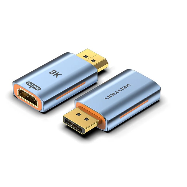 Vention DP Male to HDMI-A Female 8K Adapter Gray Aluminum Alloy Type (HFMH0)